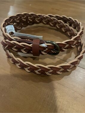 NWT Altar’d State Braided Belt - Brown 36”